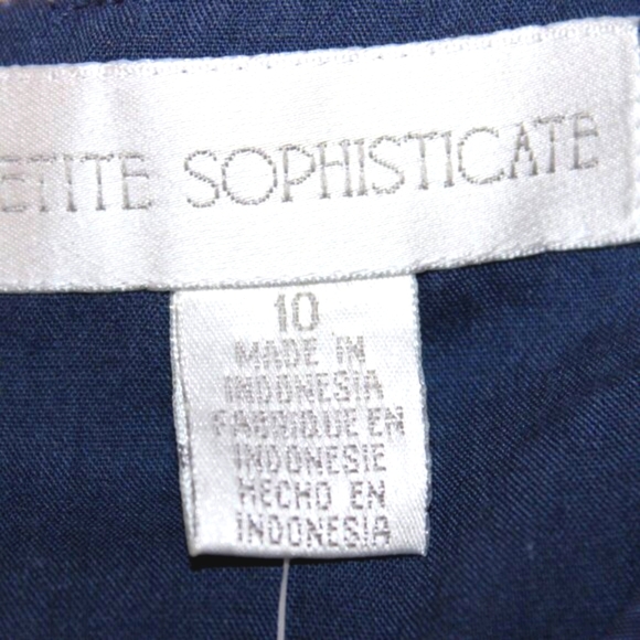 Petite Sophisticate Plaid Sleeveless Dress - Size 10 - NWT - Picture 7 of 7